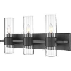 Lawson 3 Light 25 inch Matte Black Vanity Wall Light