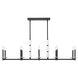 Kaden Linear Chandelier Ceiling Light in Matte Black