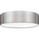 Harley 4 Light 20 inch Brushed Nickel Flush Mount Ceiling Light