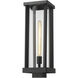 Glenwood 1 Light 20 inch Black Outdoor Post Mount Fixture