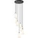 Farrell 7 Light 18 inch Matte Black Chandelier Ceiling Light