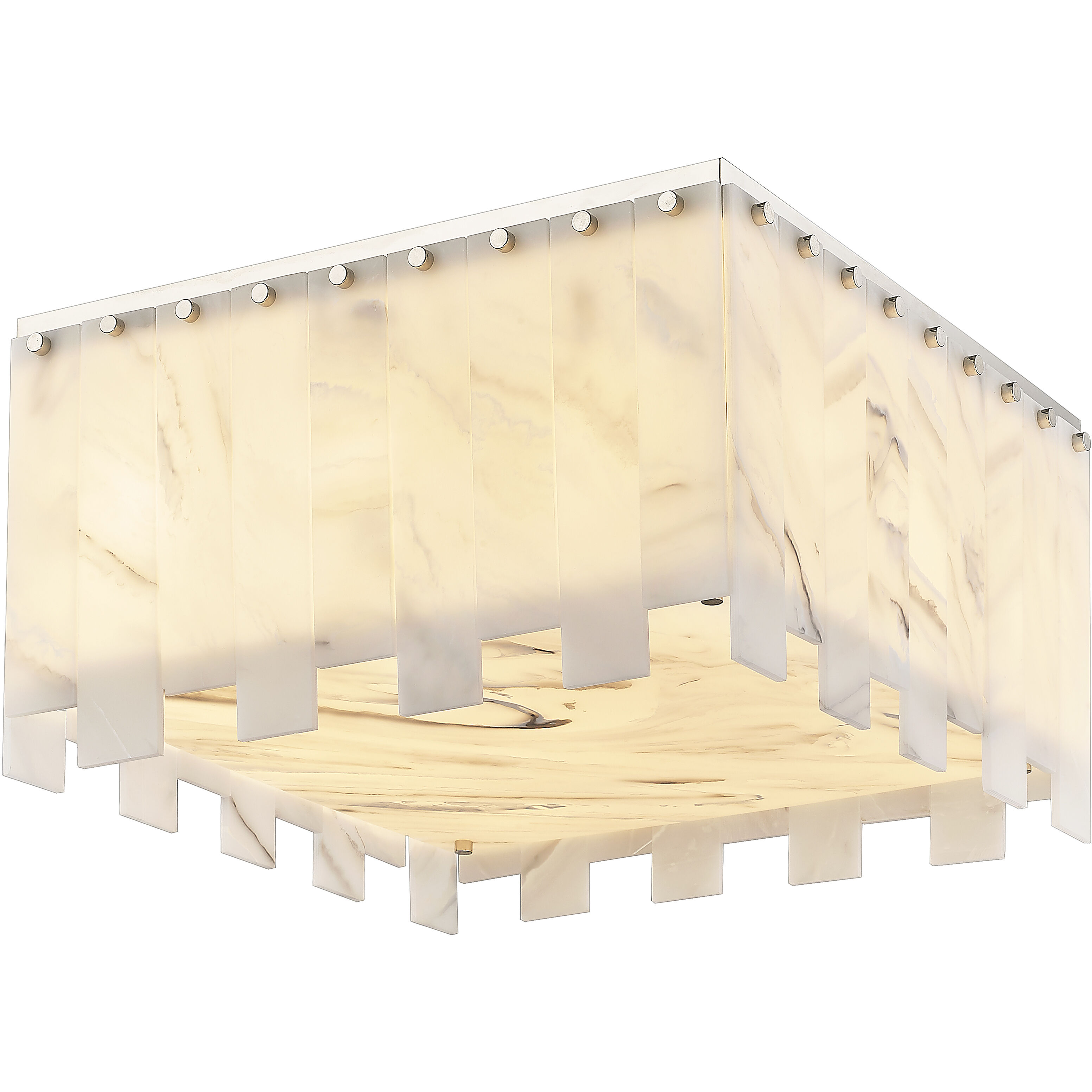 Viviana 9 Light 19.5 inch Polished Nickel Flush Mount Ceiling Light