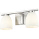 Naya 2 Light 16 inch Brushed Nickel Bath Vanity Light Wall Light