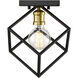 Vertical 1 Light 10 inch Bronze and Olde Brass Flush Mount Ceiling Light