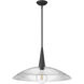 Lunelle 1 Light 24 inch Matte Black Pendant Ceiling Light