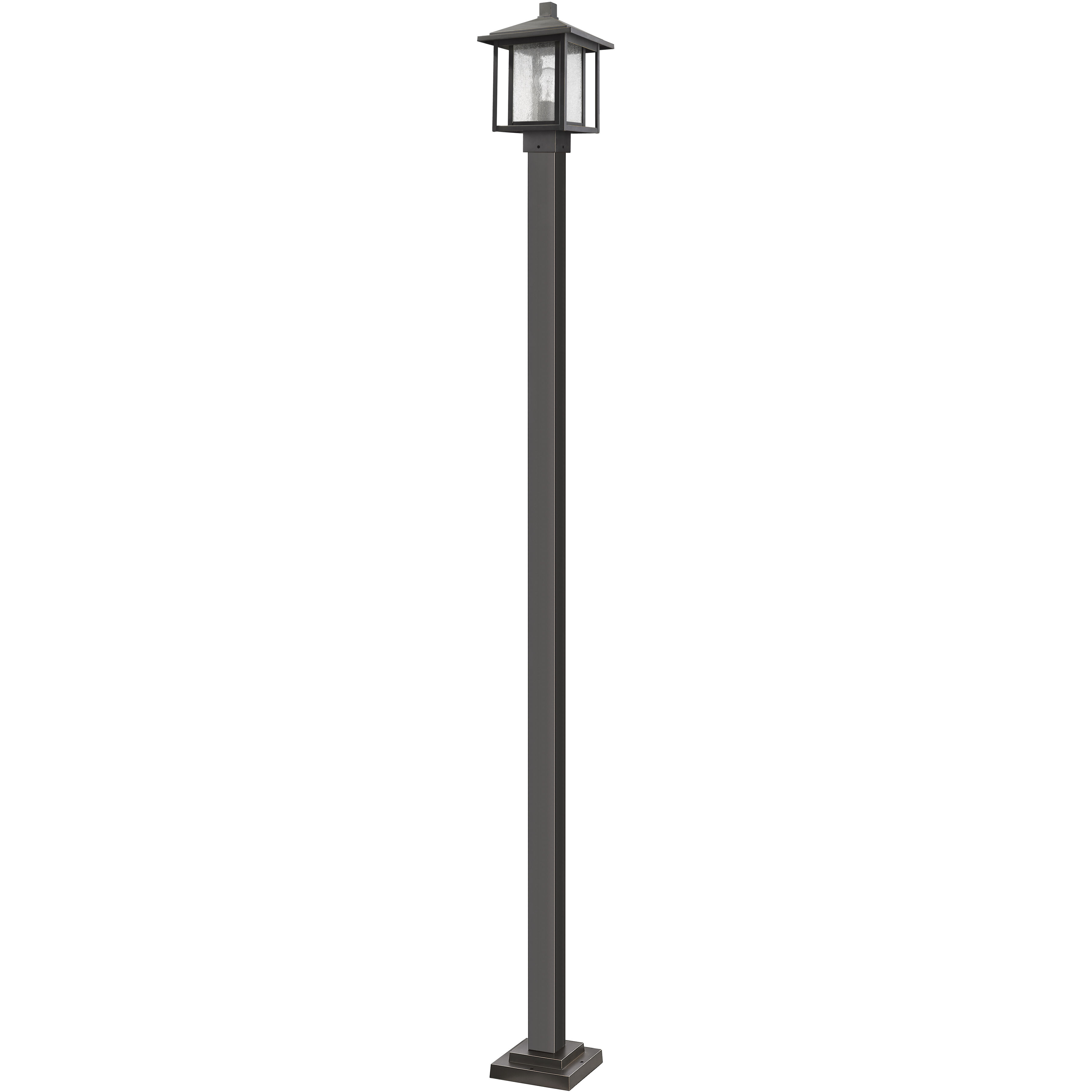 Aspen 1 Light 109.27 inch Oil Rubbed Bronze Outdoor Post Mounted Fixture