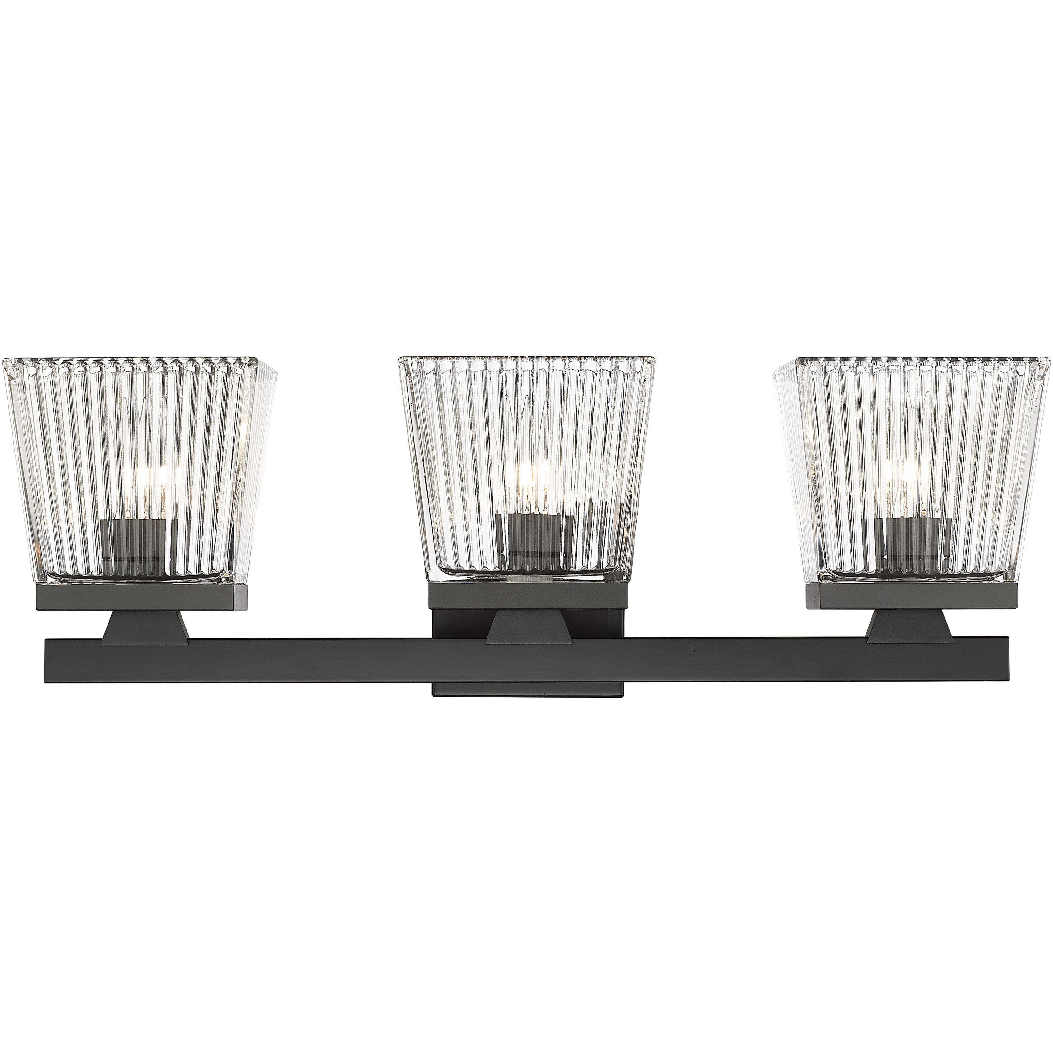 Z-Lite 1936-3V-MB Astor 3 Light 23 inch Matte Black Vanity