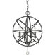 Tull 4 Light 16 inch Matte Black Chandelier Ceiling Light