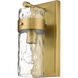 Fontaine 1 Light 4.75 inch Rubbed Brass Wall Sconce Wall Light in Rubbed Bronze