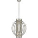 Moundou 8 Light 24 inch Brushed Nickel Pendant Ceiling Light