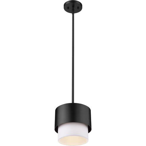 Counterpoint 1 Light 7.25 inch Matte Black Pendant Ceiling Light