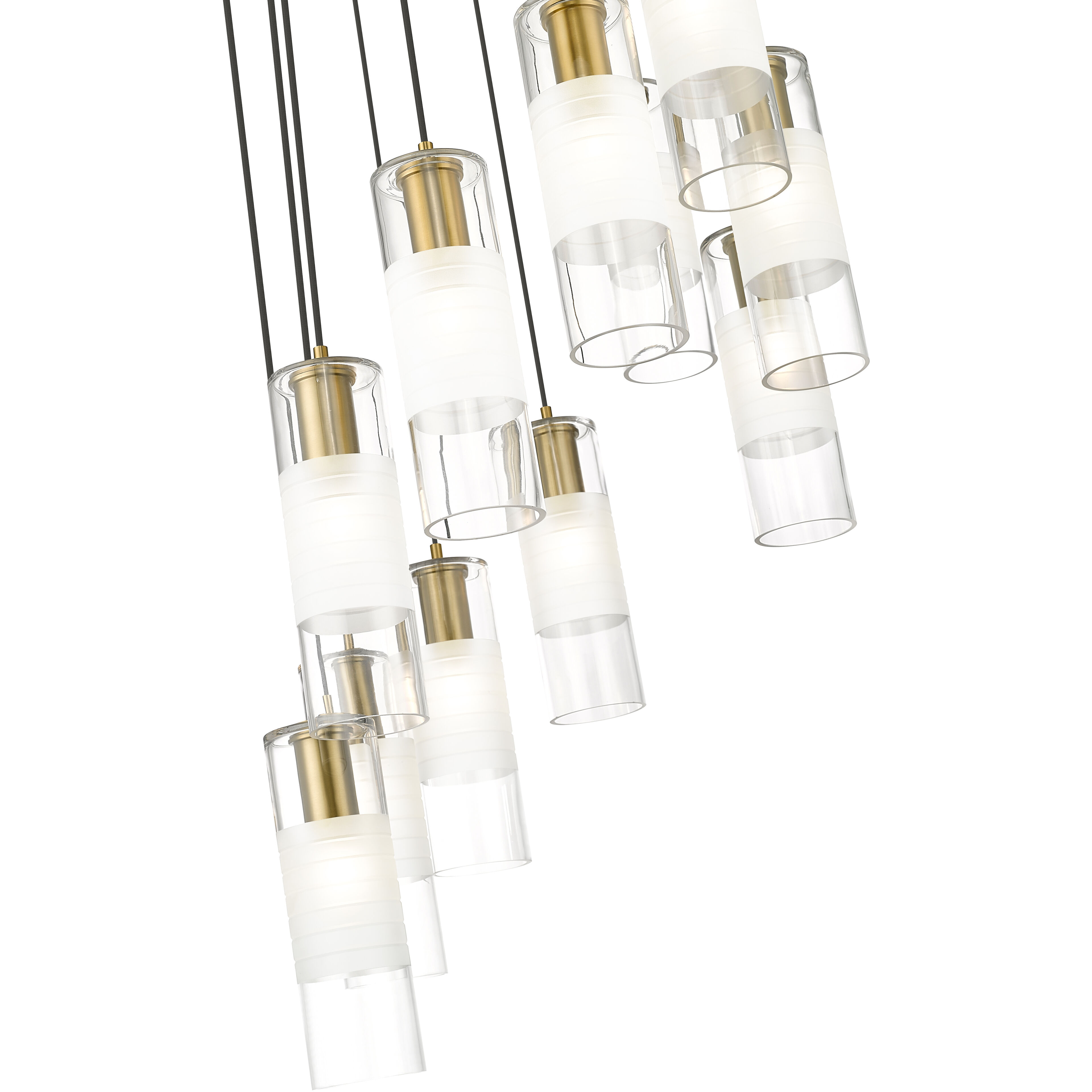 Alton 11 Light 24 inch Modern Gold Chandelier Ceiling Light