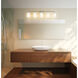 Montford 5 Light 40 inch Brushed Nickel Bath Vanity Light Wall Light