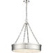 Anders LED 22 inch Polished Nickel Flush Mount Ceiling Light