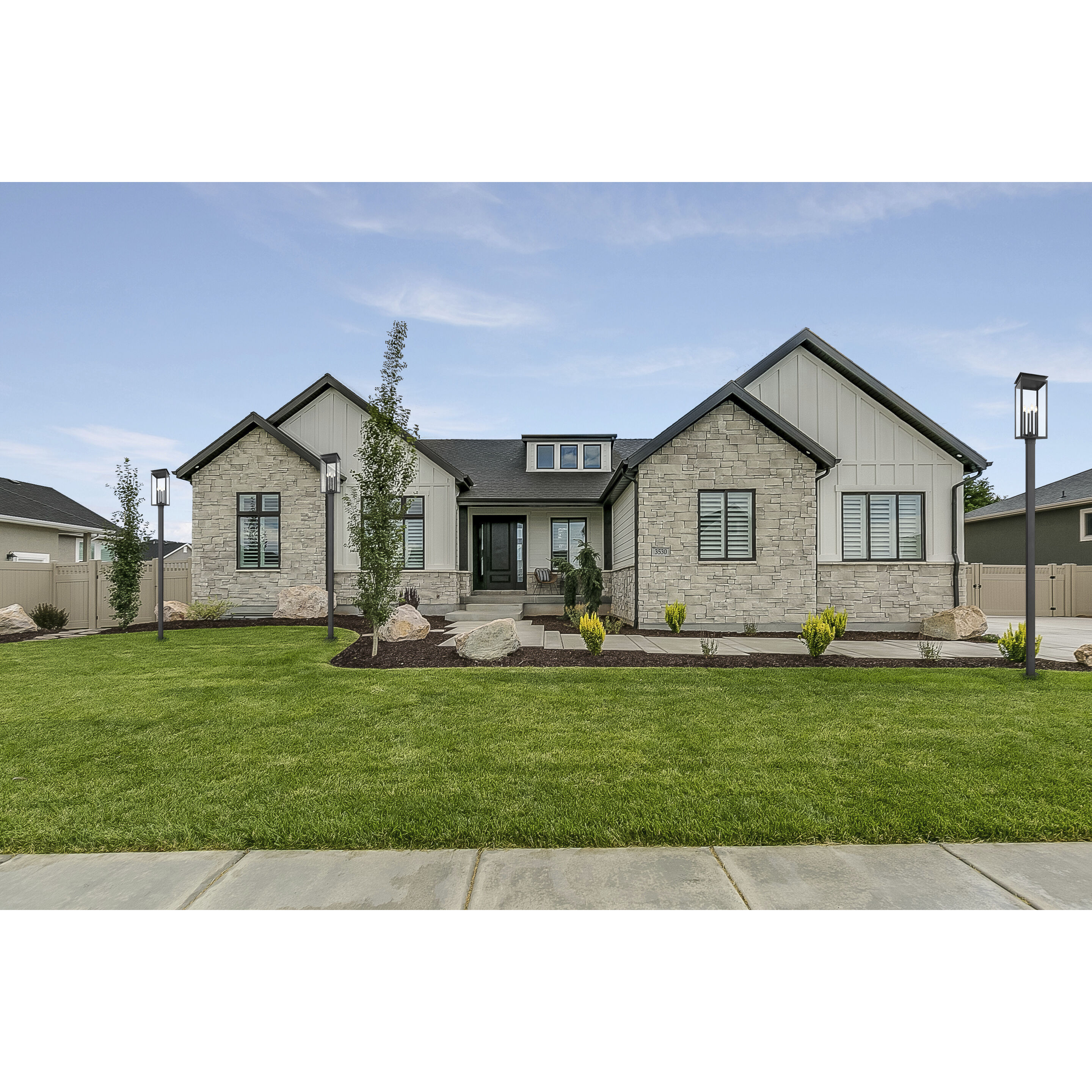 Nova 4 Light 120.75 inch Black Outdoor Post Mounted Fixture in Clear Glass