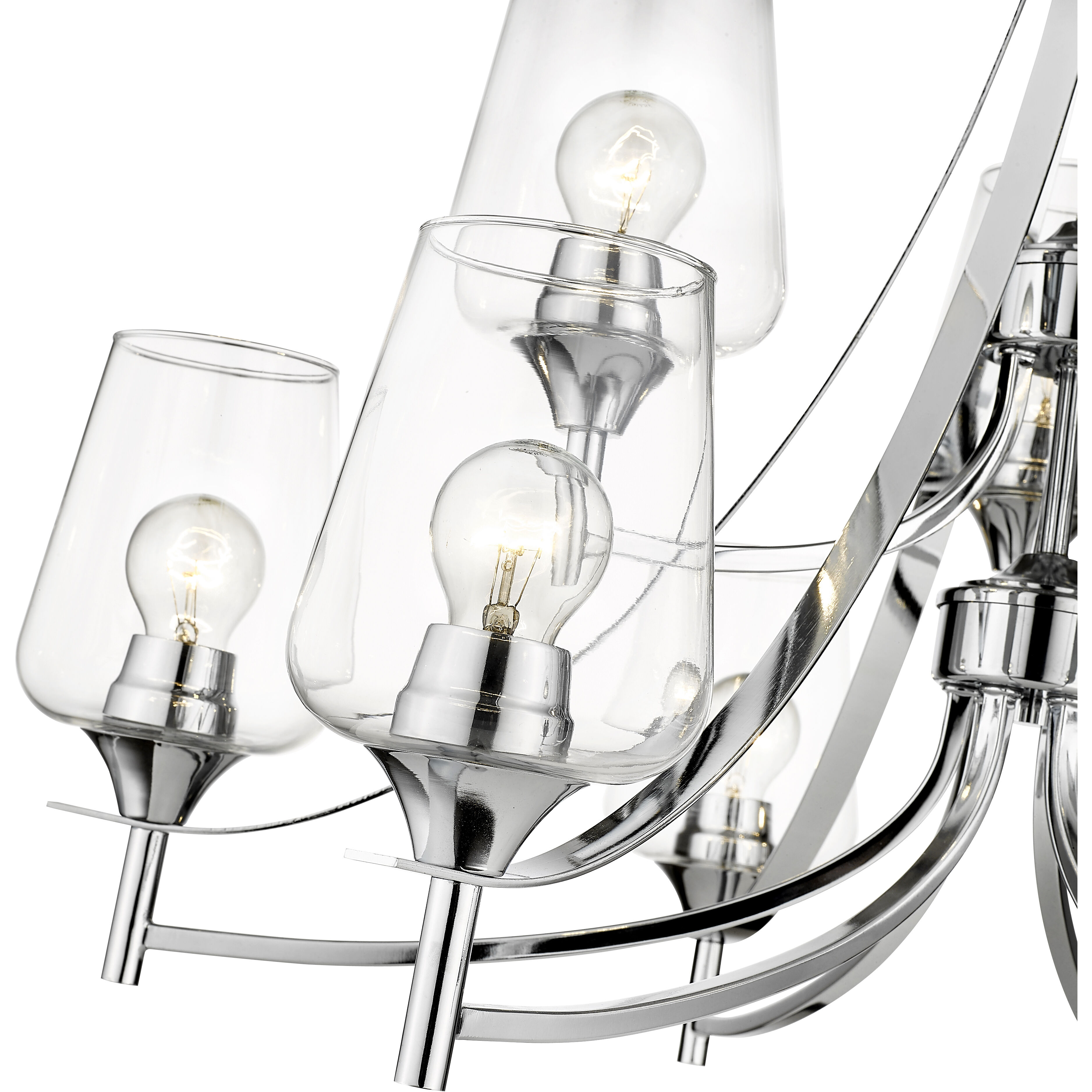 Joliet 9 Light 31 inch Chrome Chandelier Ceiling Light