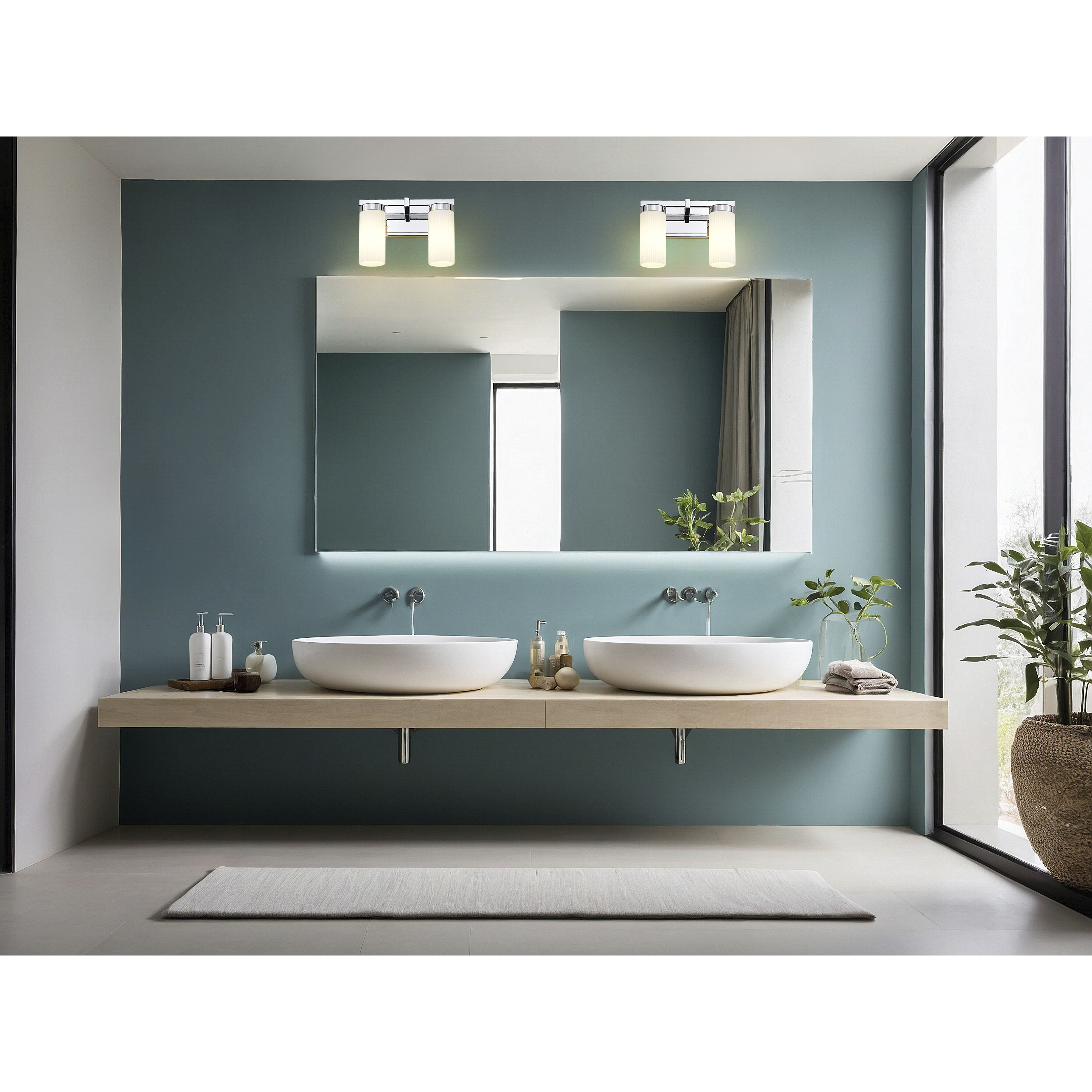 Danica 2 Light 11.75 inch Chrome Bath Vanity Light Wall Light