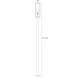 Dunbroch 1 Light 120.25 inch Black Outdoor Post Mounted Fixture