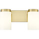 Burk 2 Light 13.75 inch Luxe Gold Bath Vanity Light Wall Light