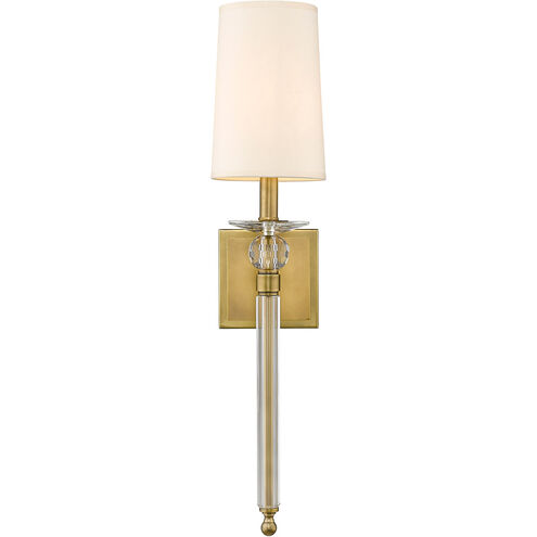 Ava 1 Light 6 inch Rubbed Brass Wall Sconce Wall Light