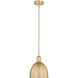 Sawyer 1 Light 8.25 inch Classic Brass Pendant Ceiling Light