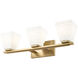 Annalise 3 Light 24 inch Modern Gold Vanity Wall Light