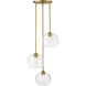 Harmony 3 Light 20 inch Olde Brass Chandelier Ceiling Light