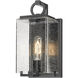 Sana 1 Light 12.75 inch Black Outdoor Wall Light