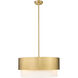 Counterpoint 3 Light 18 inch Modern Gold Pendant Ceiling Light