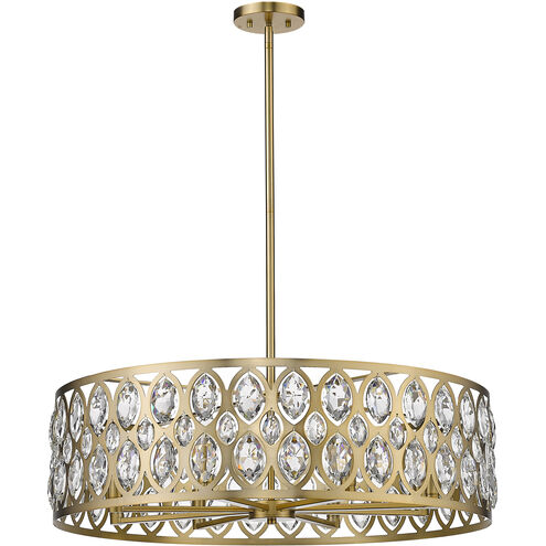 Dealey 8 Light 30.25 inch Heirloom Brass Chandelier Ceiling Light