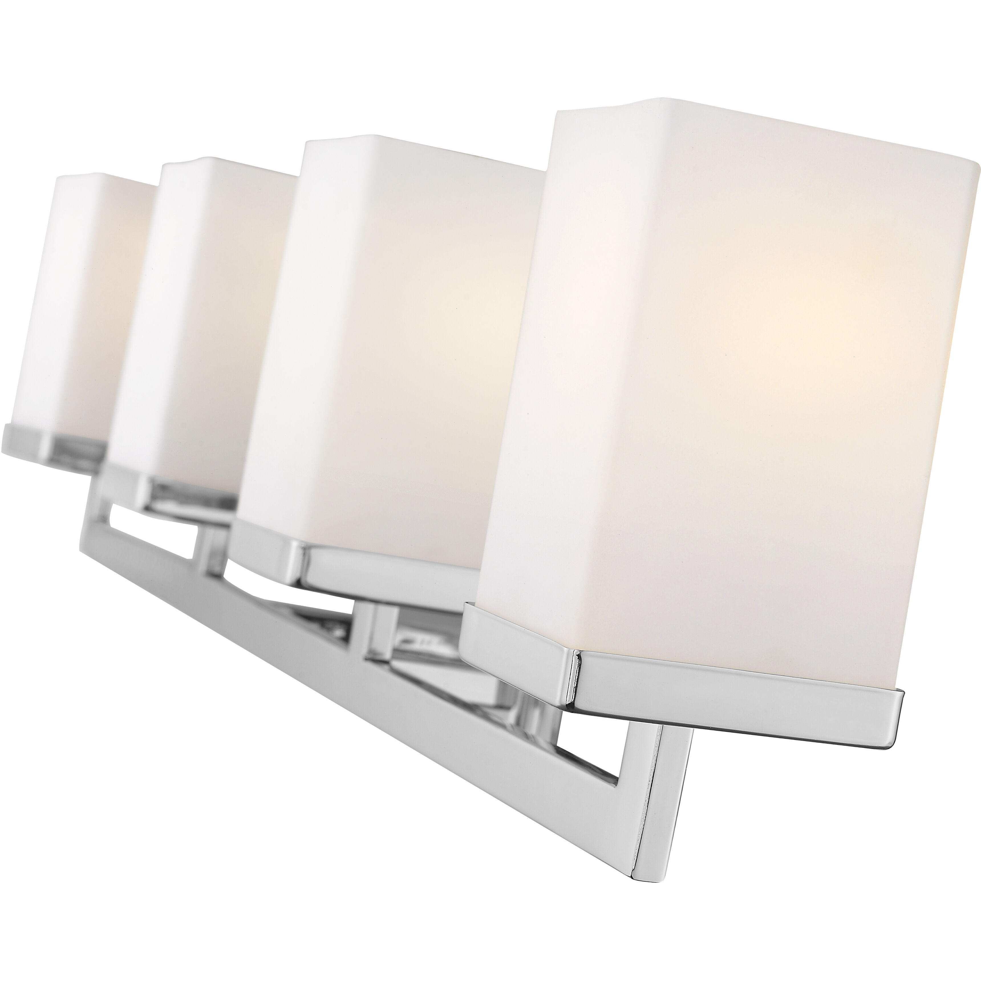 Tidal 4 Light 33.25 inch Chrome Vanity Wall Light