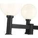 Laurent 6 Light 39 inch Black Outdoor Post Mount Fixture