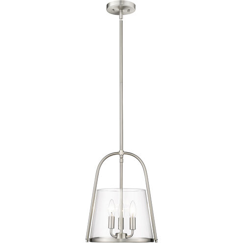 Archis 3 Light 12 inch Brushed Nickel Pendant Ceiling Light