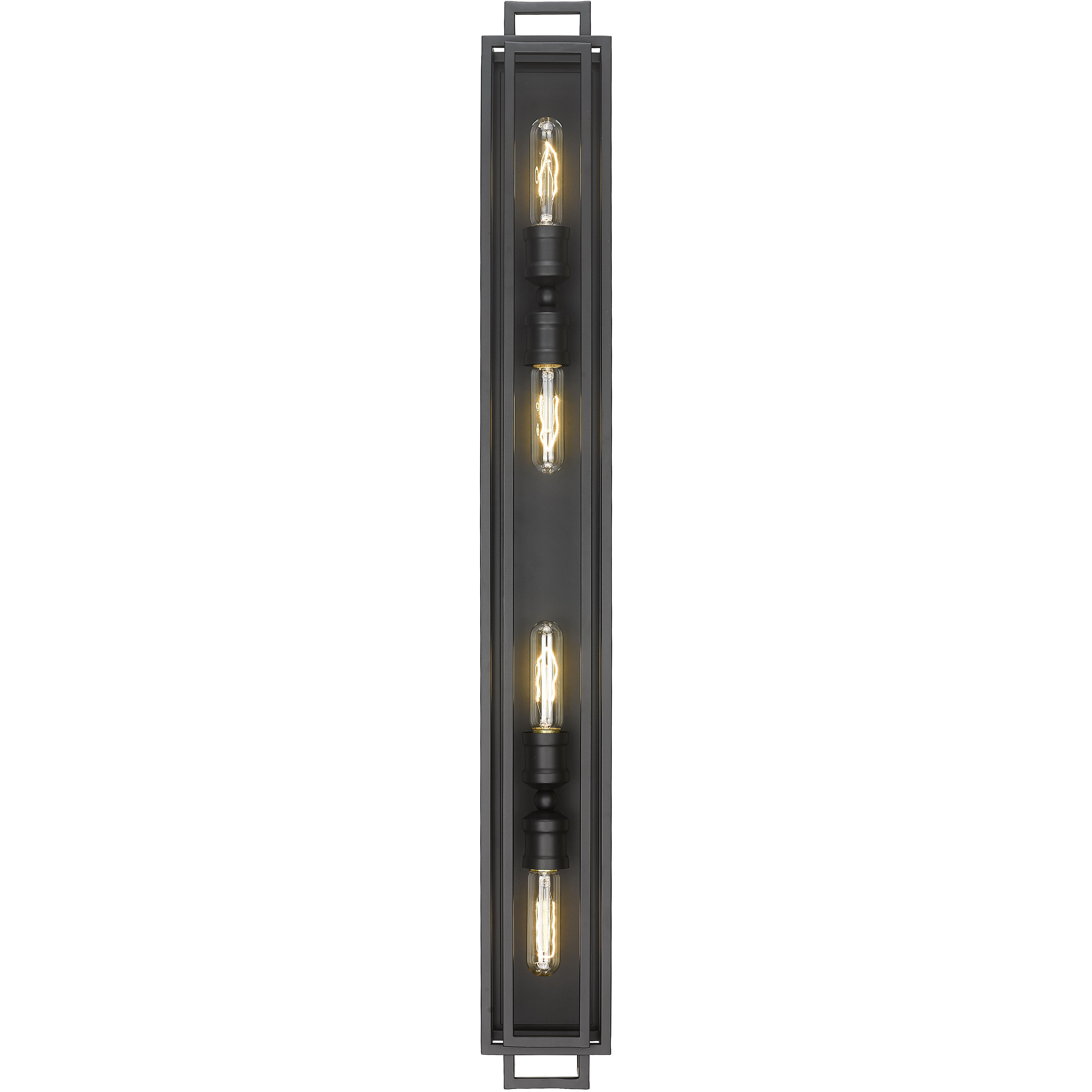 Titania 4 Light 4.75 inch Matte Black Vanity Wall Light