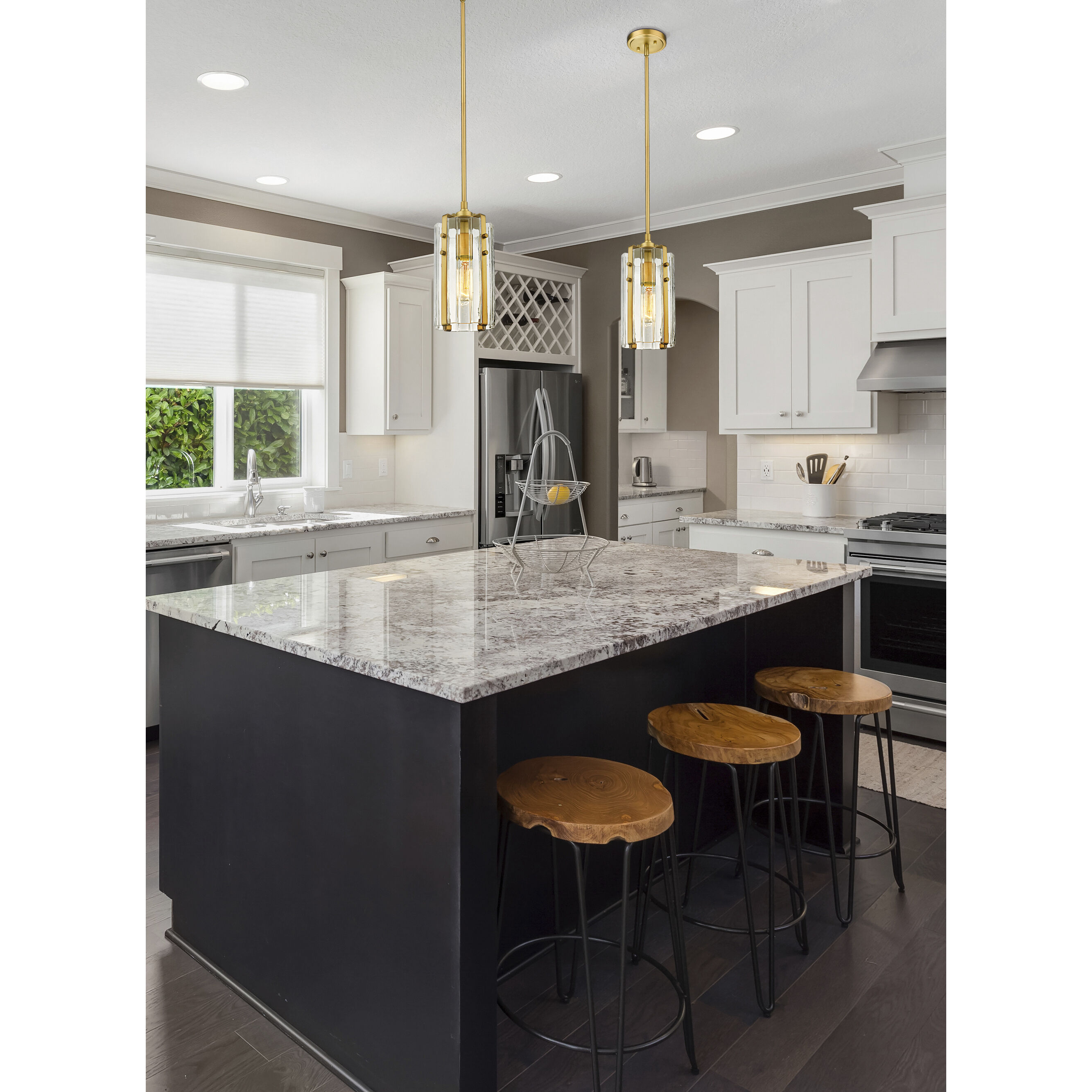 Alverton 1 Light 5.5 inch Rubbed Brass Pendant Ceiling Light in Rubbed Bronze