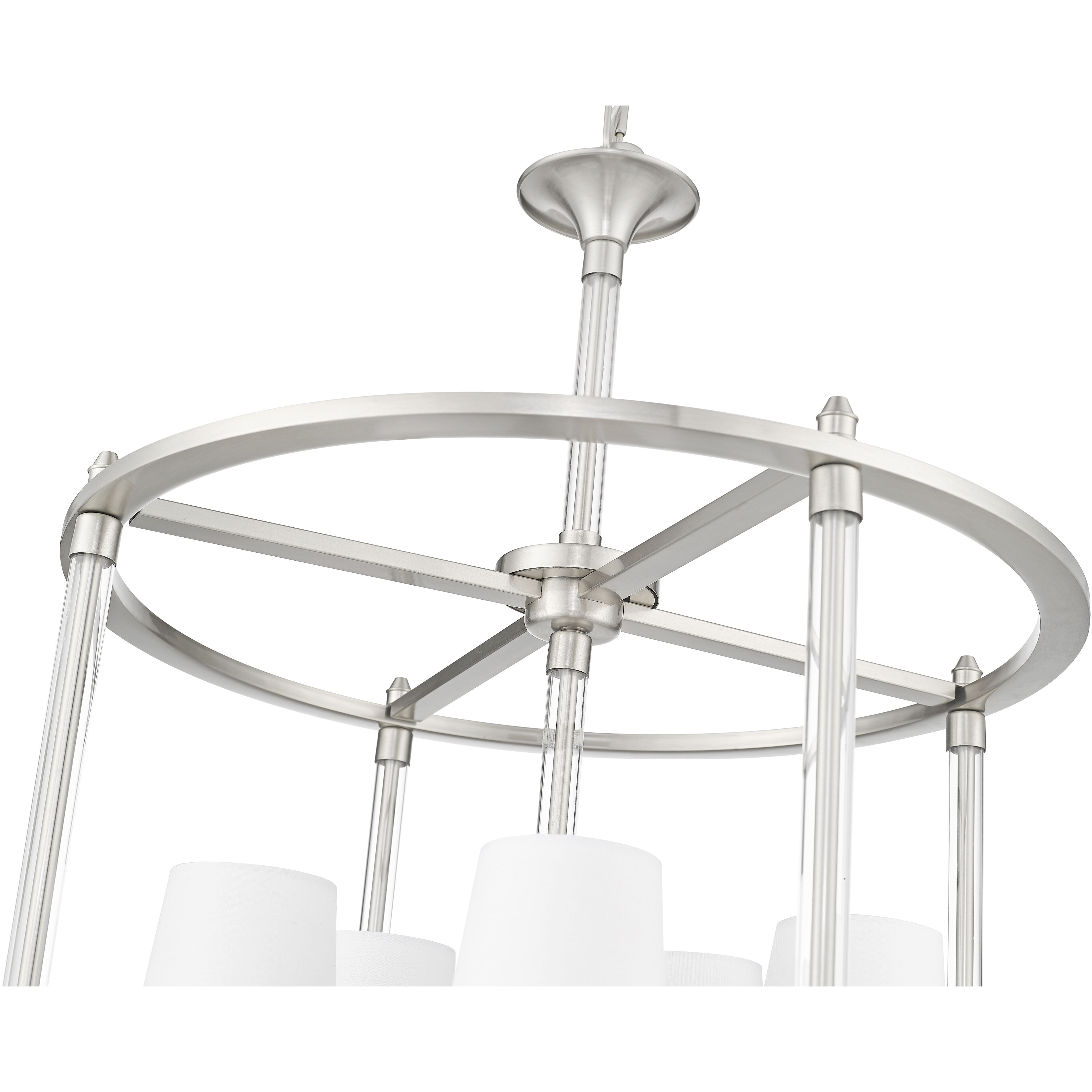 Katerina 5 Light 20 inch Brushed Nickel Chandelier Ceiling Light