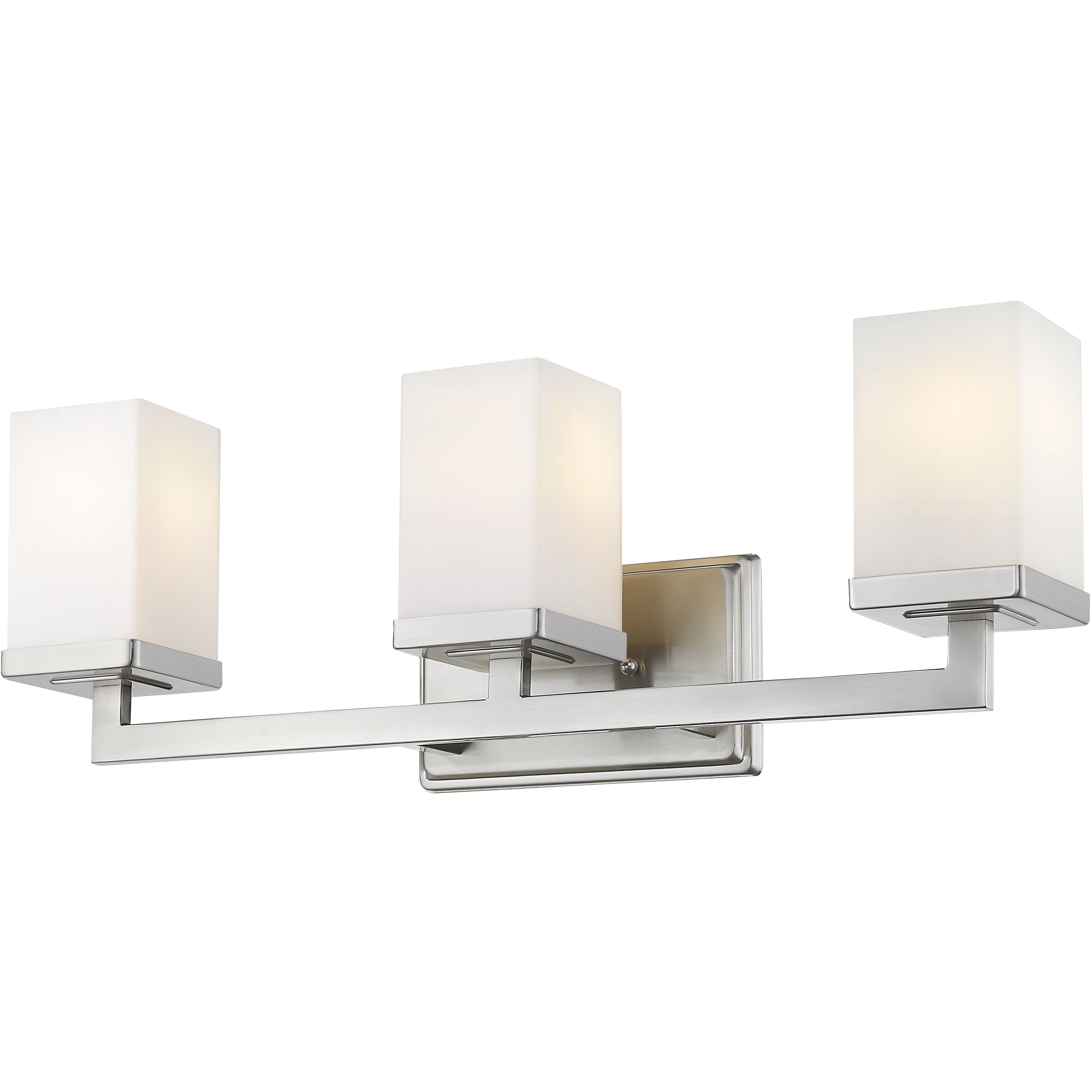 Tidal 3 Light 23.25 inch Brushed Nickel Vanity Wall Light