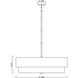 Counterpoint 6 Light 31.5 inch Matte Black Chandelier Ceiling Light