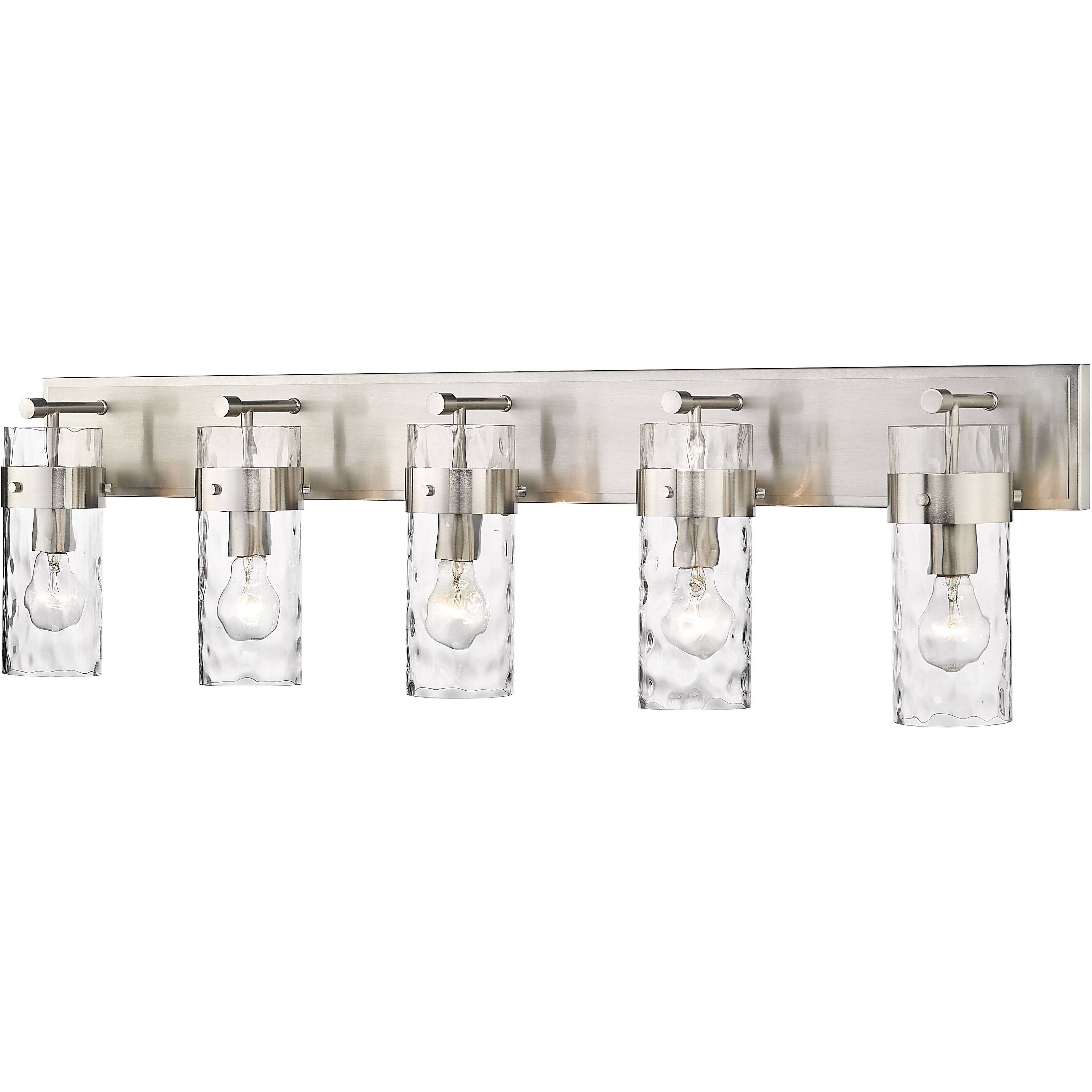 Fontaine 5 Light 44 inch Brushed Nickel Vanity Wall Light