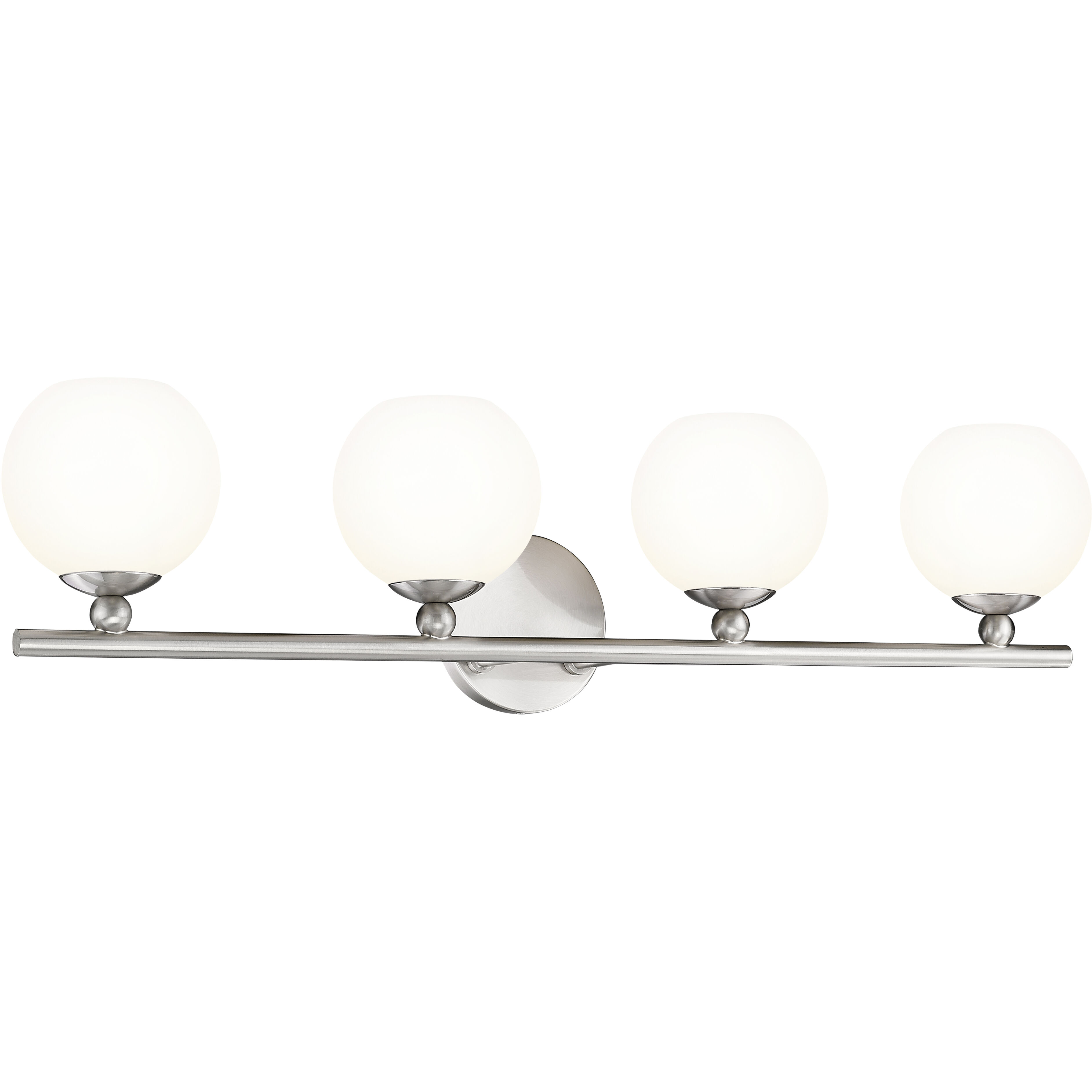 Neoma 4 Light 30 inch Brushed Nickel Vanity Wall Light