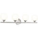 Neoma 4 Light 30 inch Brushed Nickel Vanity Wall Light