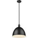 Sawyer 1 Light 12.5 inch Matte Black Pendant Ceiling Light