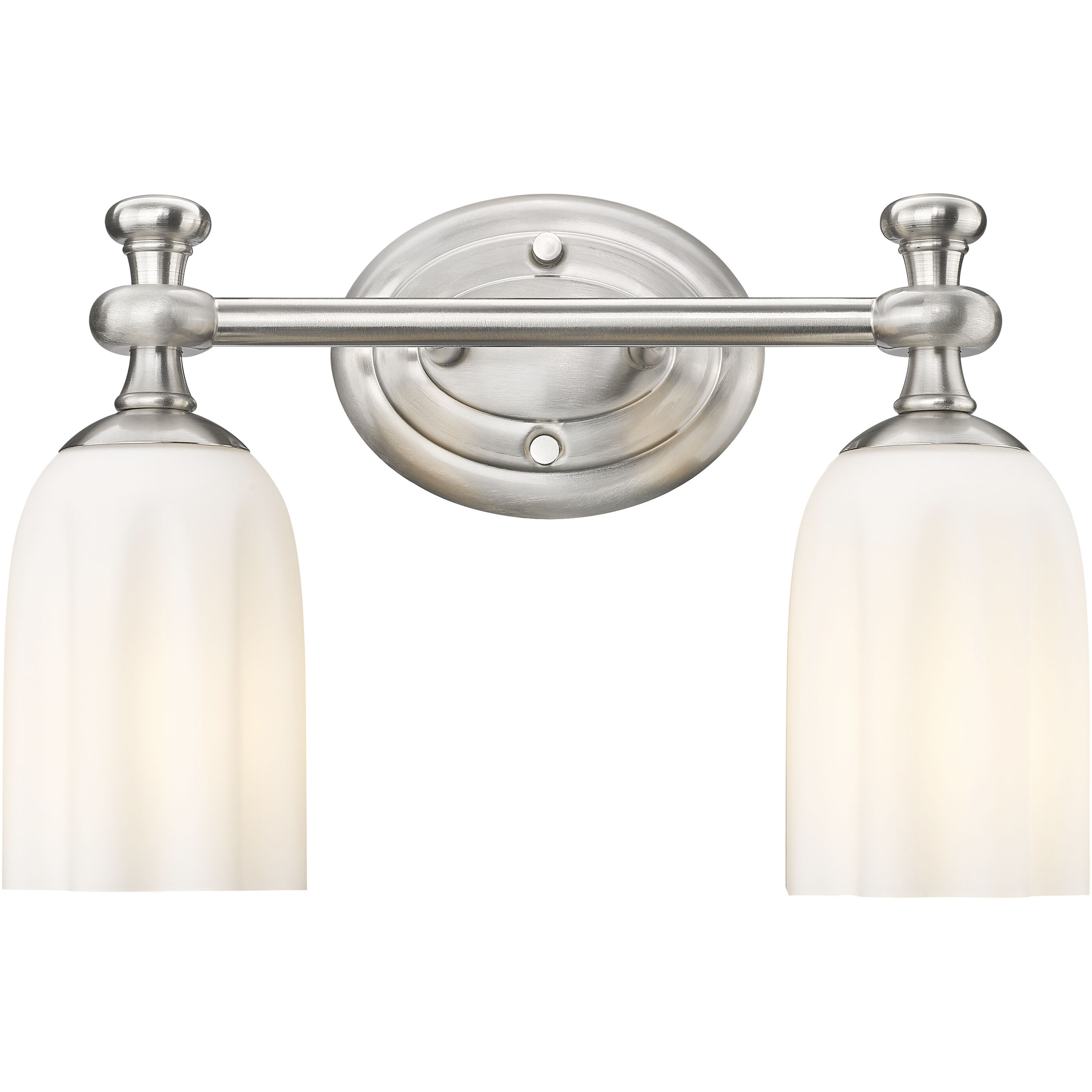 Orion 2 Light 13.75 inch Brushed Nickel Bath Vanity Light Wall Light