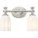 Orion 2 Light 13.75 inch Brushed Nickel Bath Vanity Light Wall Light