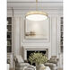 Quinn Pendant Ceiling Light in Modern Gold