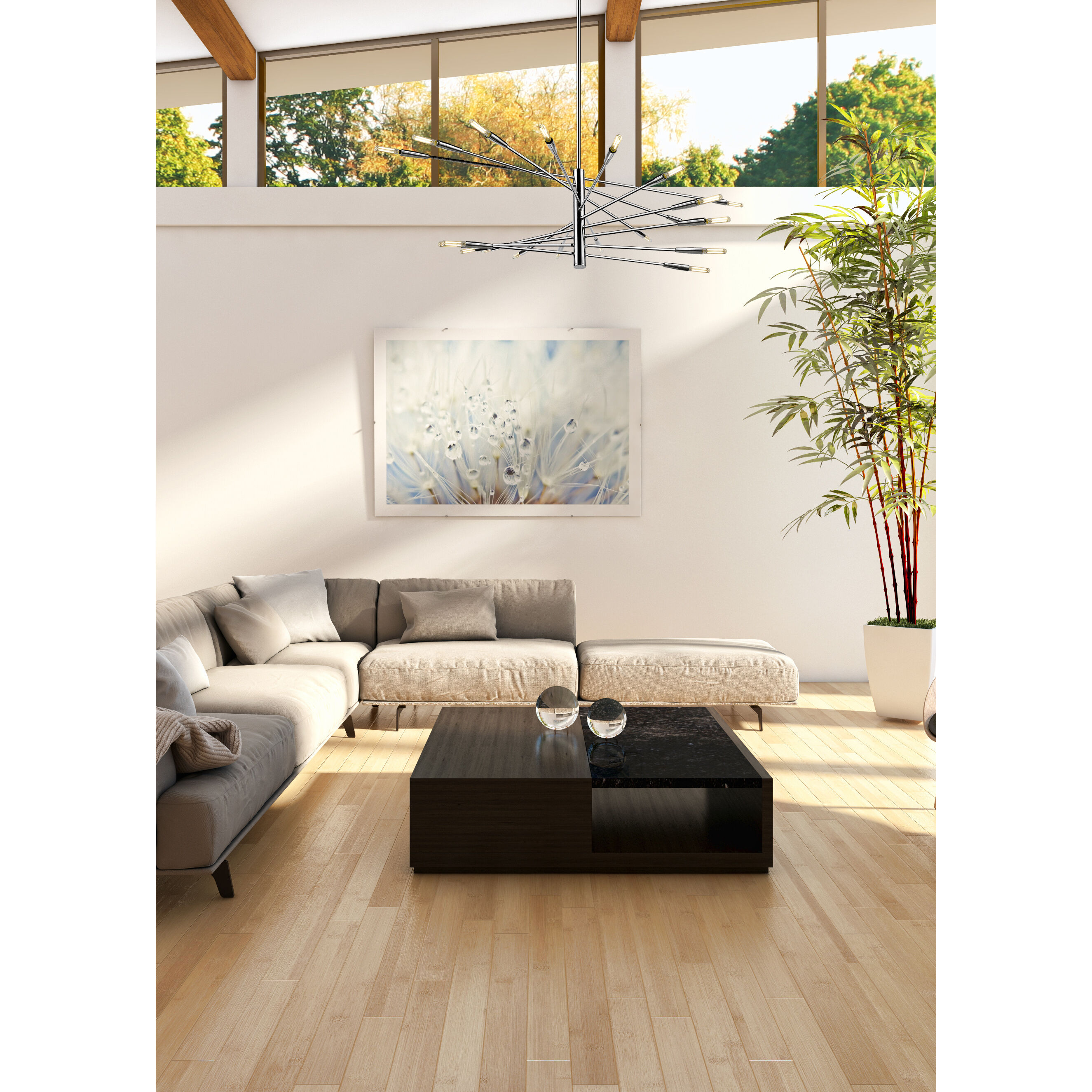 Ascension 20 Light 47.5 inch Chrome Chandelier Ceiling Light