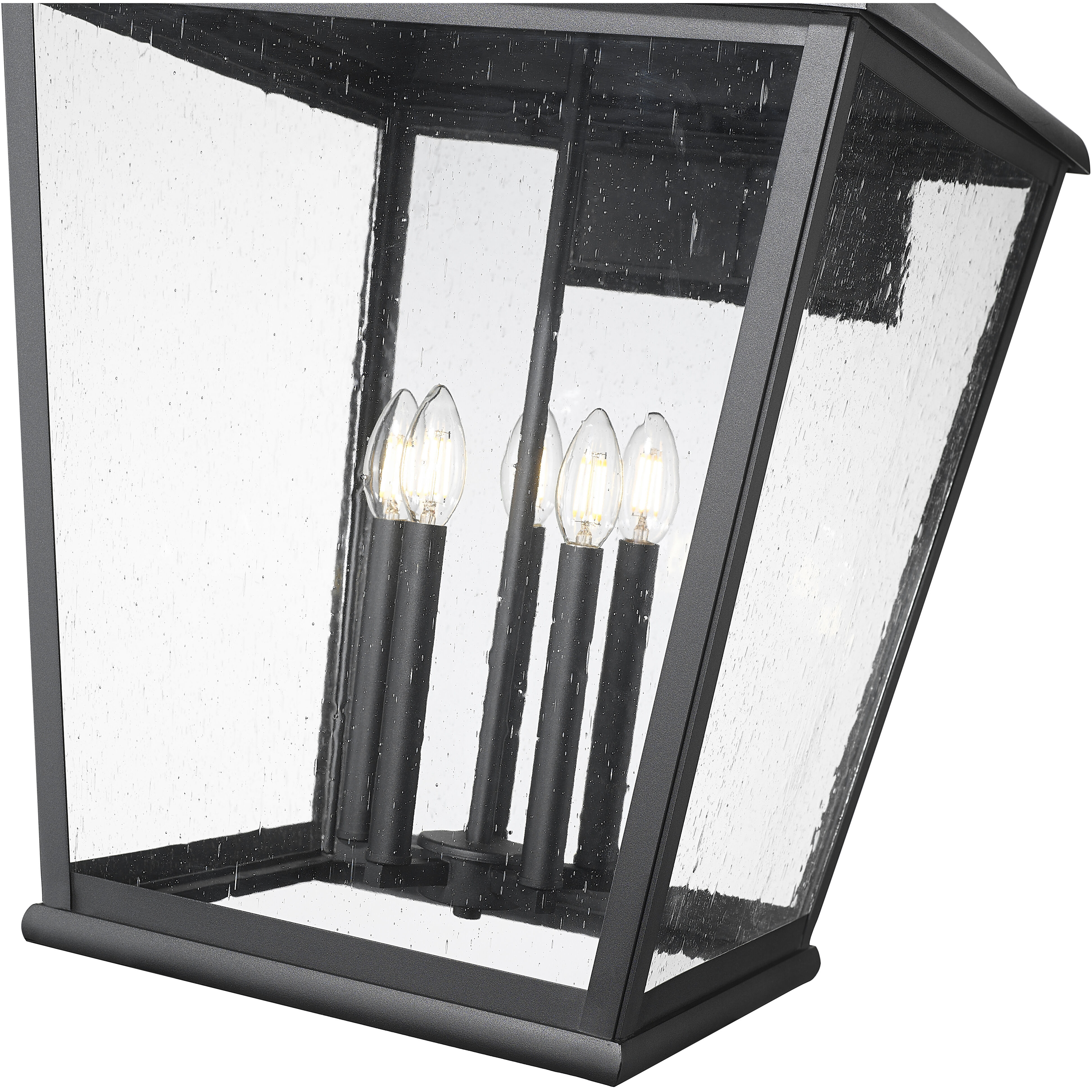 Raphael 5 Light 46.25 inch Sand Black Outdoor Wall Light in Soft Sand Black