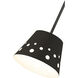 Katie 1 Light 12 inch Matte Black Pendant Ceiling Light