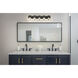 Bennington 5 Light 36.25 inch Matte Black Vanity Wall Light
