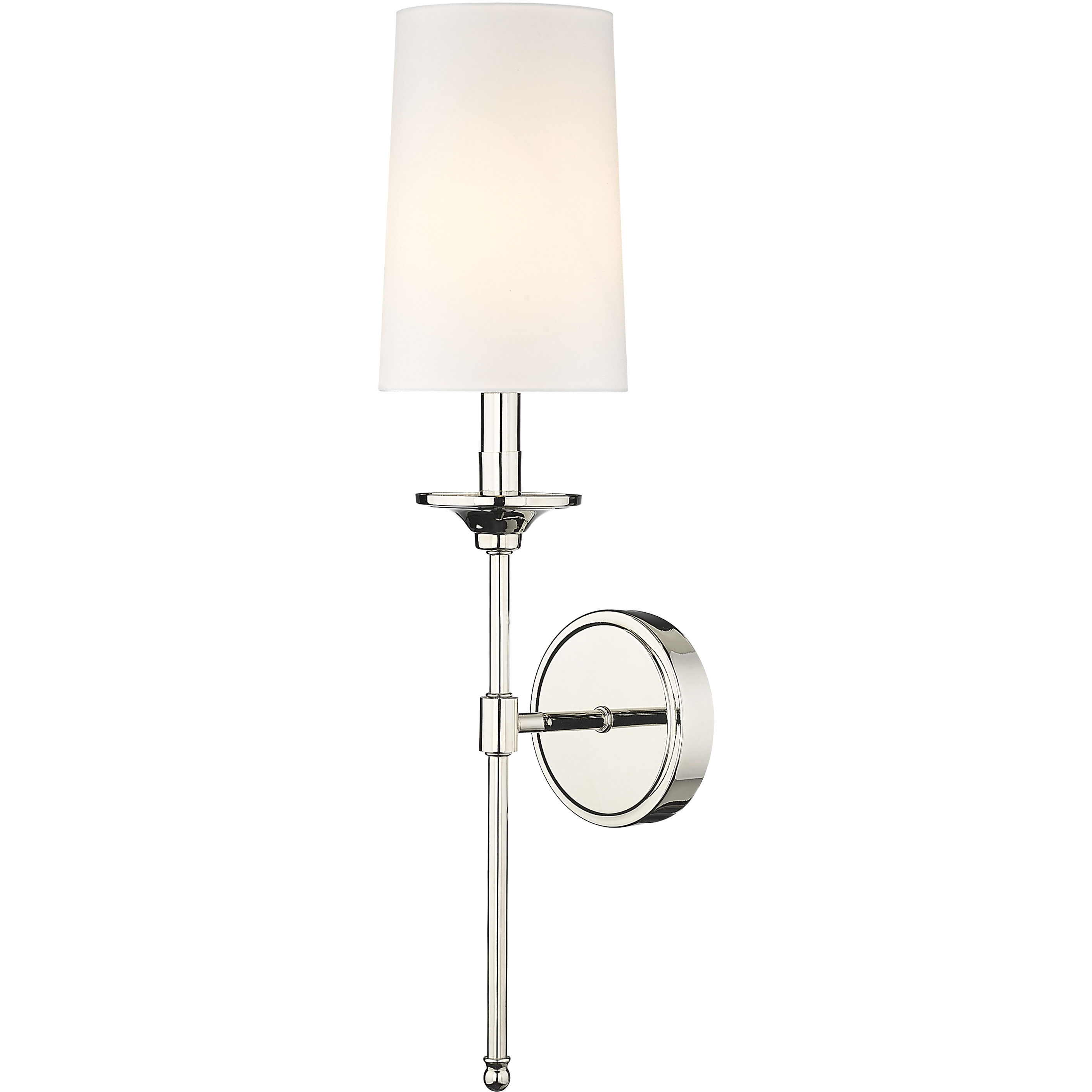 Emily Wall Sconce Wall Light in Polished Nickel